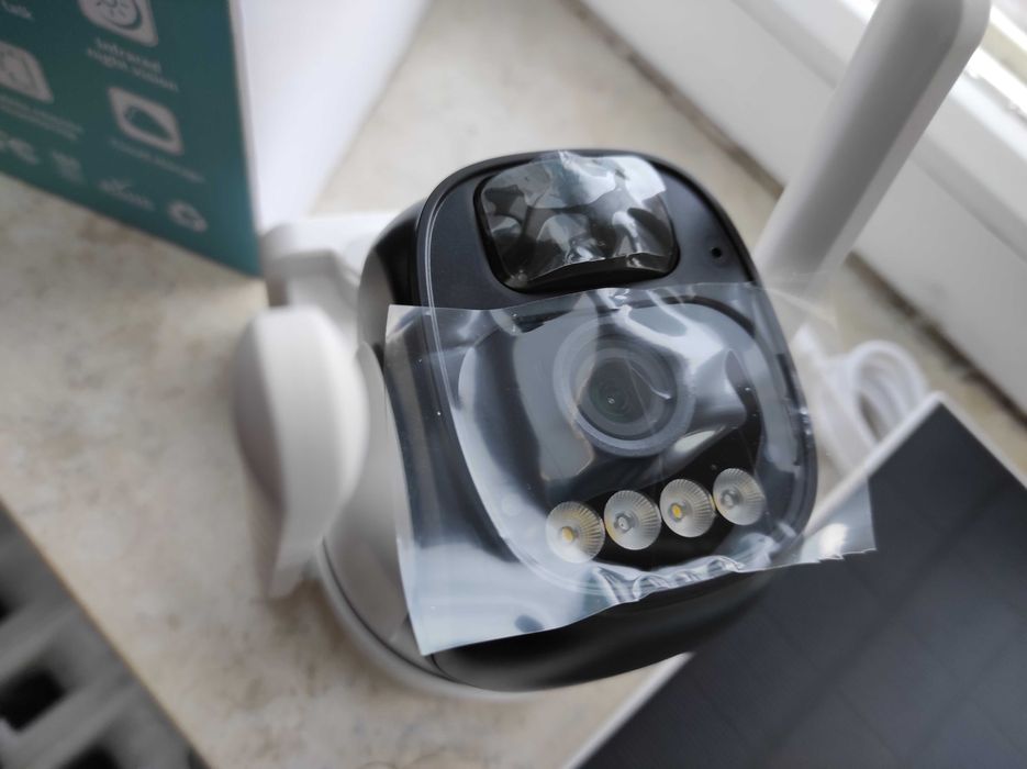 2K FHD WiFi соларна камера може + 128GB карта памет