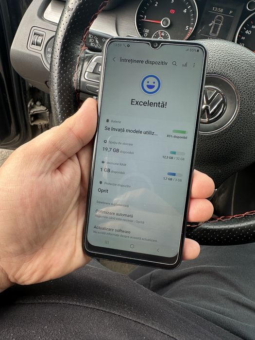 Samsung Telefon A03s, Negru, 32GB, 8,5/10, Perfect Functional