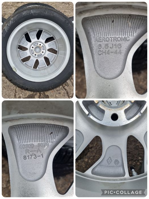 Jante aliaj 4x100 R16~ Renault Zoe,Clio, Captur 1  /Sandero , Lodgy ~Anv 195 55 R16 Michelin