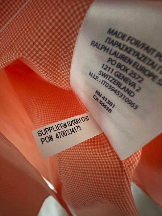 Риза Polo Ralph Lauren размер 40-41