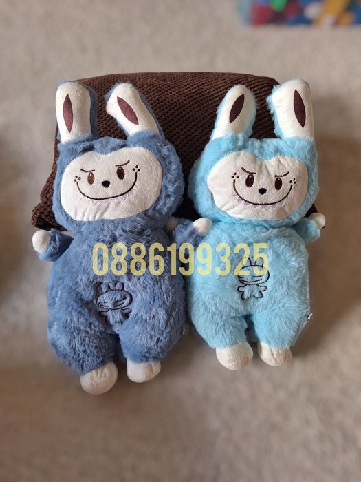 Голямо Интерактивно Лабубу,40см Дишащо Лабубу с музика и светлина