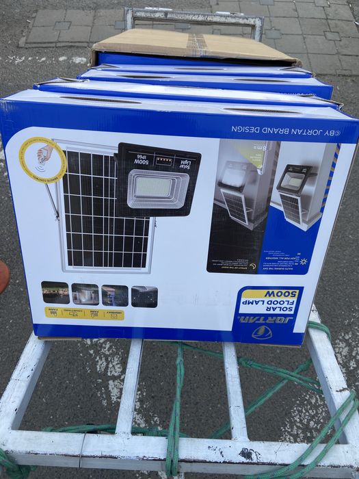 Lampa Solara Jortan 500W cu Panou solar si Telecomanda !!!