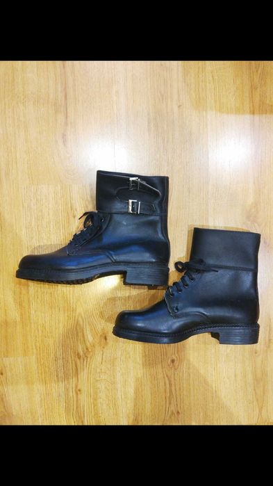 Черни мъжки боти естествена кожа