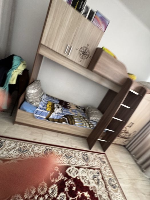 Двухъярусная  кровать со шкафами