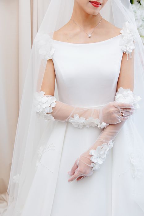 Свадебное платье ручной работы