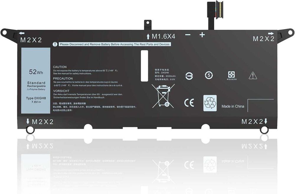 HASESS Батерия за лаптоп Dell - DXGH8 - P82G001, P113G001