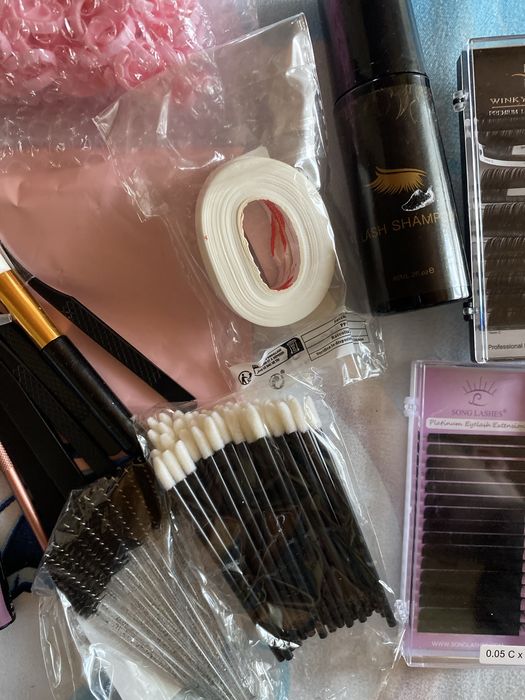 Set gene, lash shampoo, lash remover, etc.