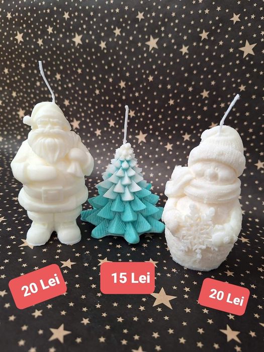 Lumânări handmade din ceara de soia.