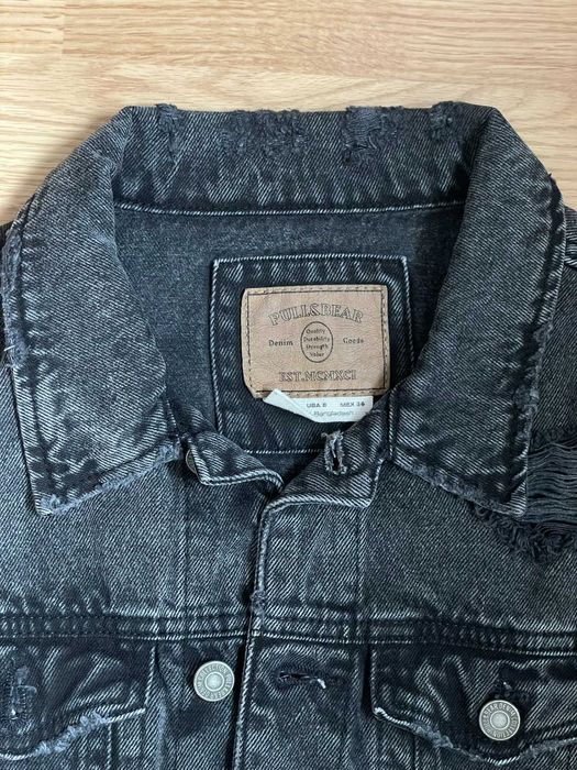 Geaca jeans distressed