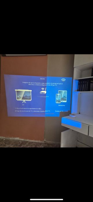 Промо!Висококачествен 4КПроектор  1080P Native, 5G WiFi Bluetooth,