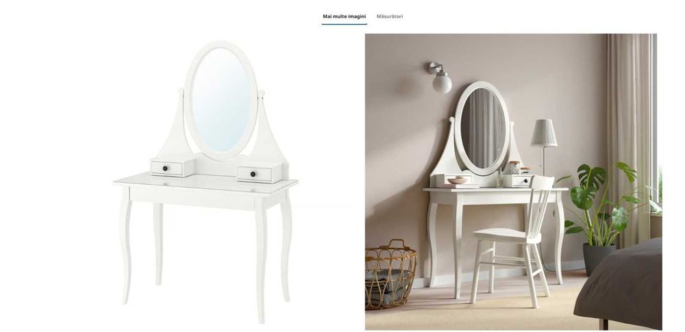IKEA - masa toaleta si scaun/machiaj