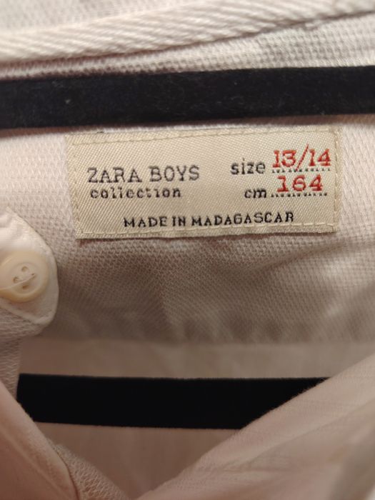 Camasa Alba Zara băieți marimea 164