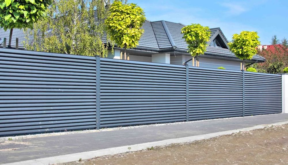 Garduri din panou stil jaluzele, din sipca metalica, tabla, plasa, BCA