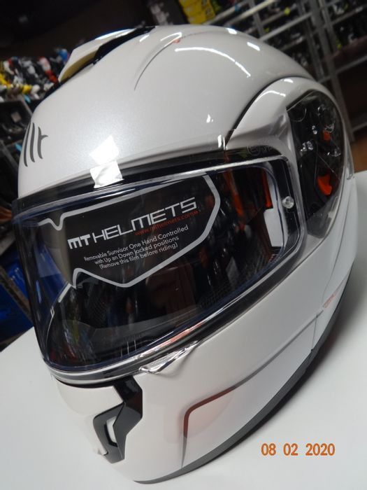 каска Mt helmets atom модуларна каска тъмни очила размер s l мото