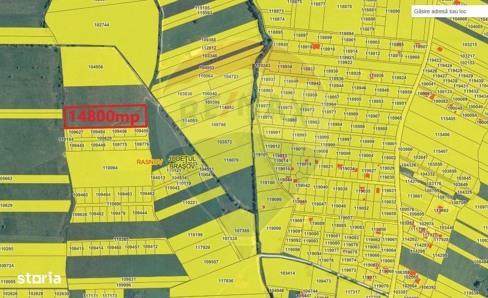 Teren Rasnov zona Glajerie-14800mp extravilan
