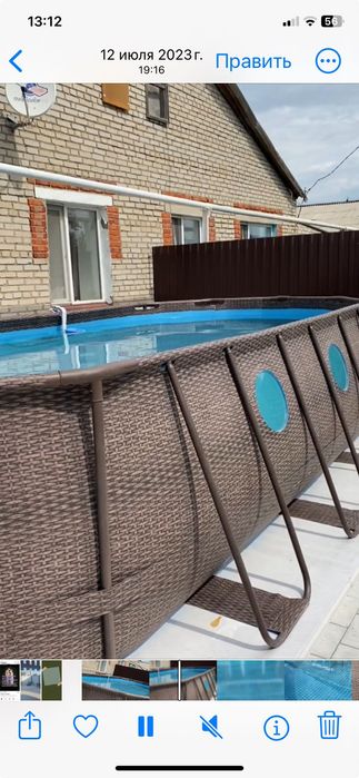 Бассейн каркасный