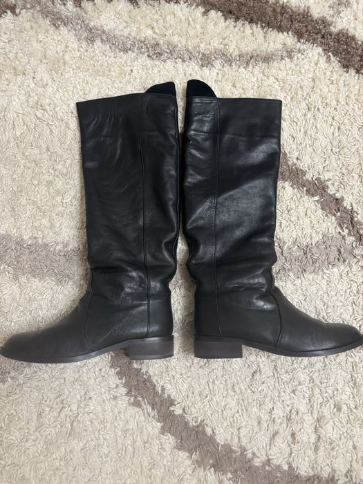 Сапоги 37 размер, кожа.