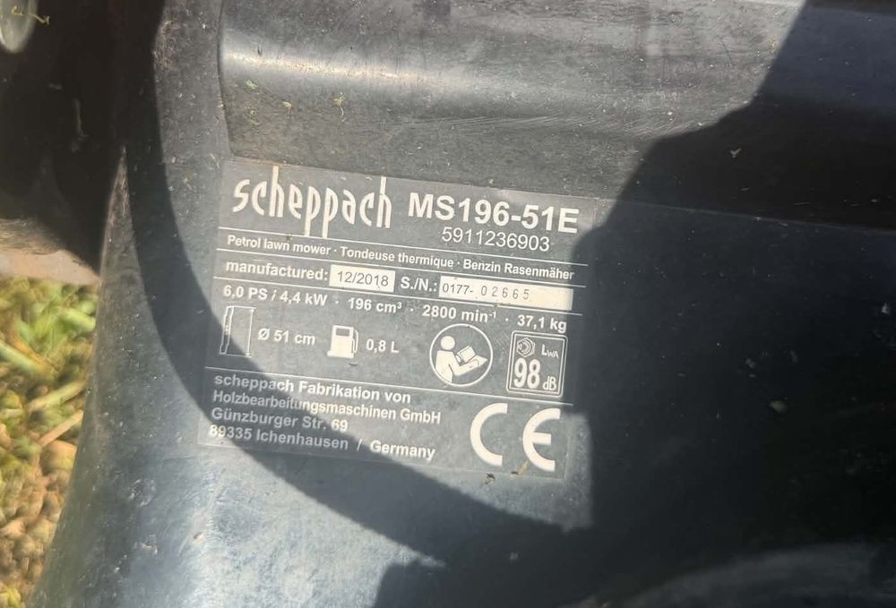 Продавам Косачка Scheppach MS196-51 - 6HP - 501мм