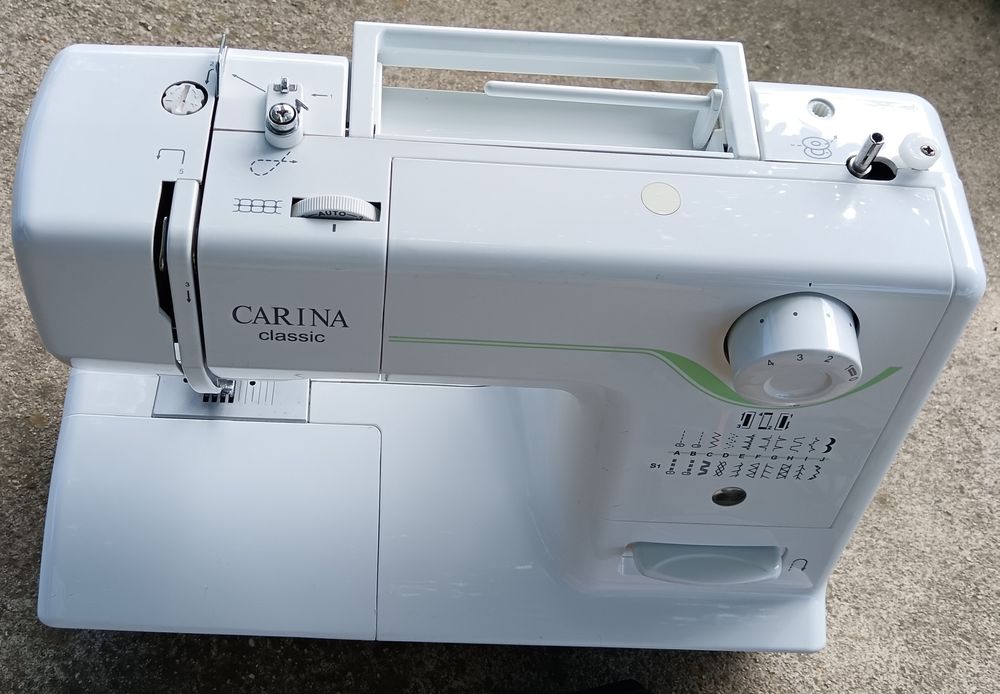 Mașina de cusut, electrica, cu pedală, Carina Classic