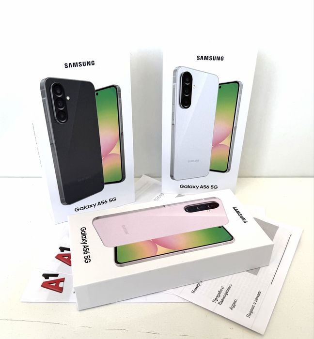 НОВ! Samsung Galaxy A56 5G 128GB Graphite / Pink / Gray 2г.ГАРАНЦИЯ!