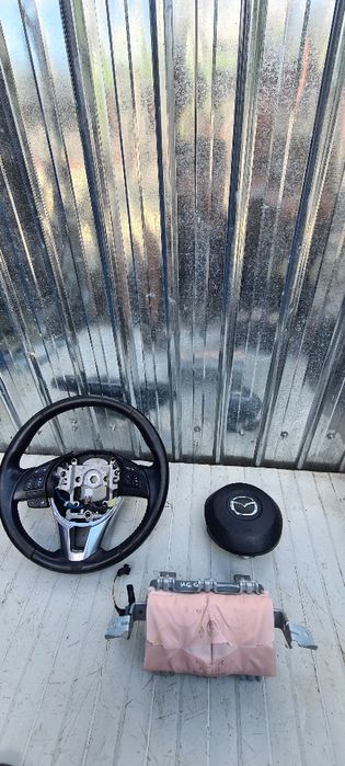 Volan piele cu comenzi airbag volan, pasager mazda 6 gj 2012-2016
