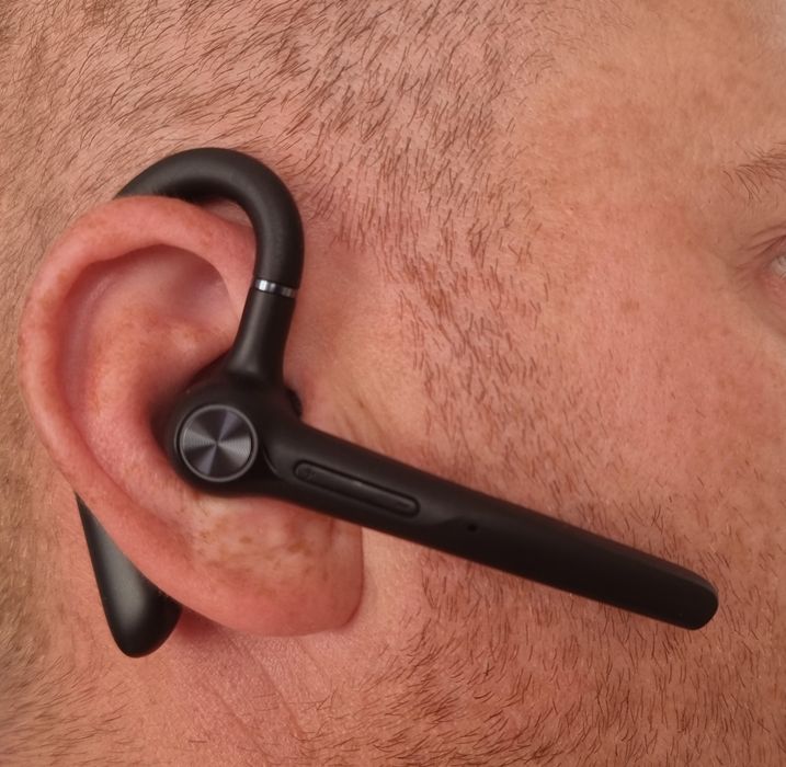 Casca Bluetooth CerCip G3, Autonomie baterie 15 ore, Cu carcasa de încarcare, Eliminare Zgomot, Universală, Negru