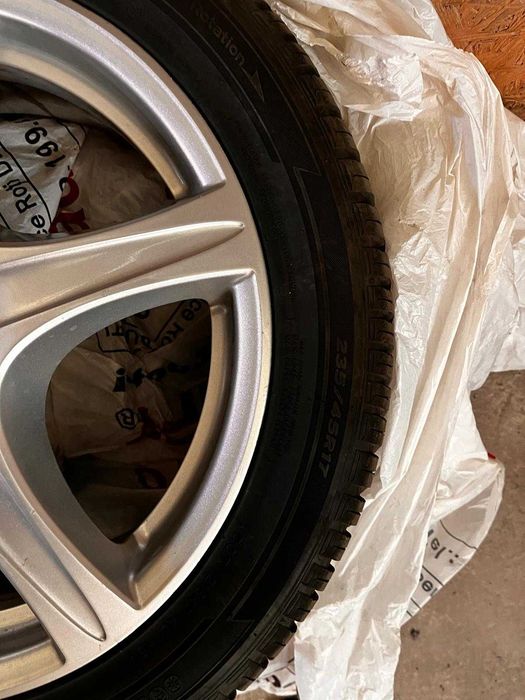 Set jante Ronal r17 5x112 cu anvelope Hankook allseason 235/45R17+ inele centrare de la 66 la 57.1