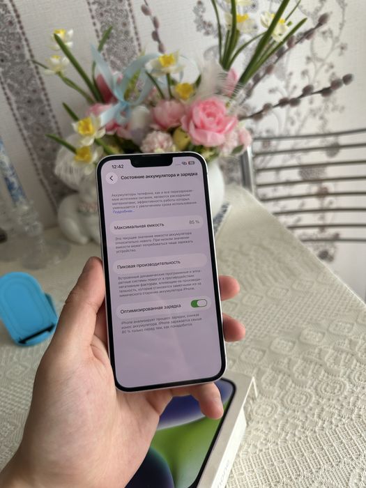 Iphone 14 85% с коробкой айфон