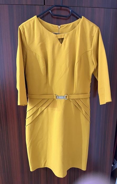 Пролетна рокля - жълта