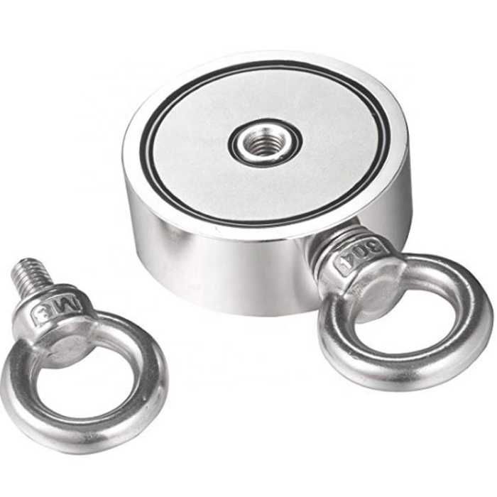 Двустранни неодимови магнити N52. Магнитен риболов и търсене на желязо