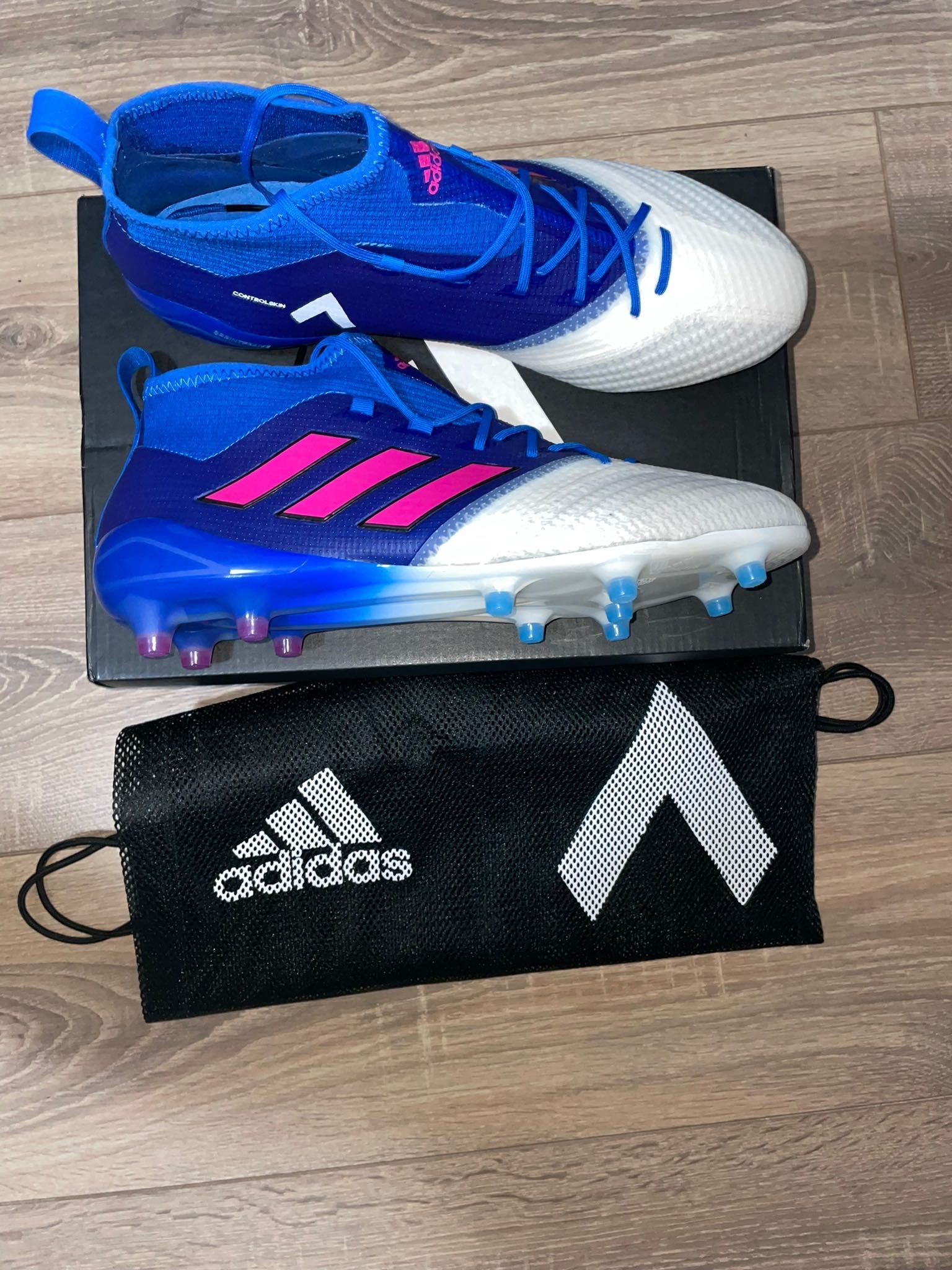 Adidas ace 17.1 blue white outlet pink