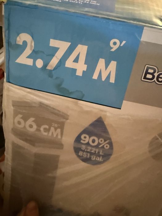 Бассейн каркасный Bestway диаметр 2,74м