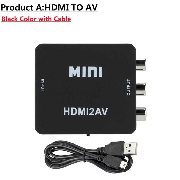 АКТИВЕН преходник HDMI към AV, RCA (чинчове) + Гаранция