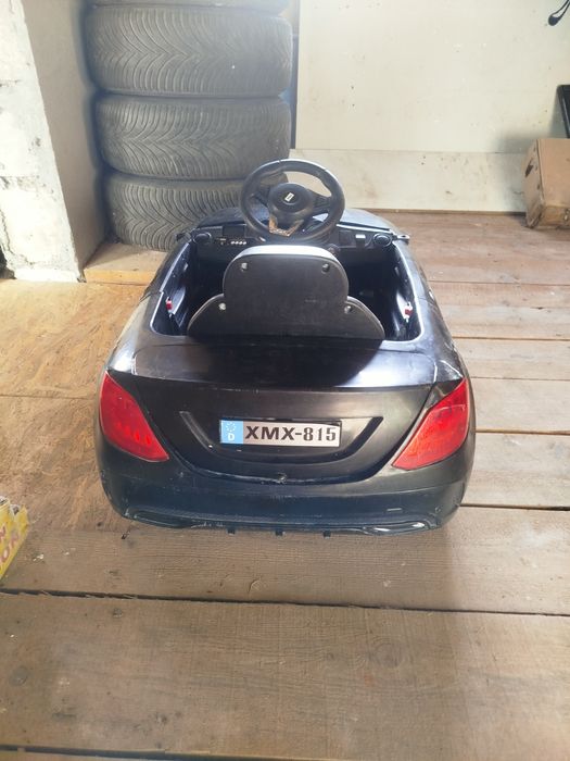 Mașinuță electrică copii Mercedes-Benz, 12V, Neagră - Funcțională