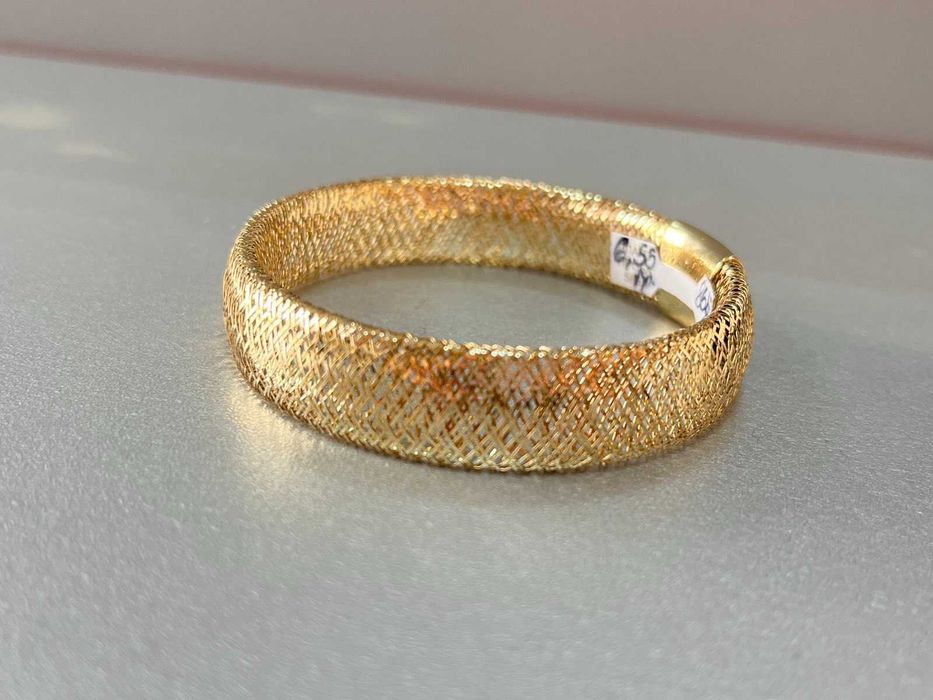 дамска златна гривна 14К-еластична