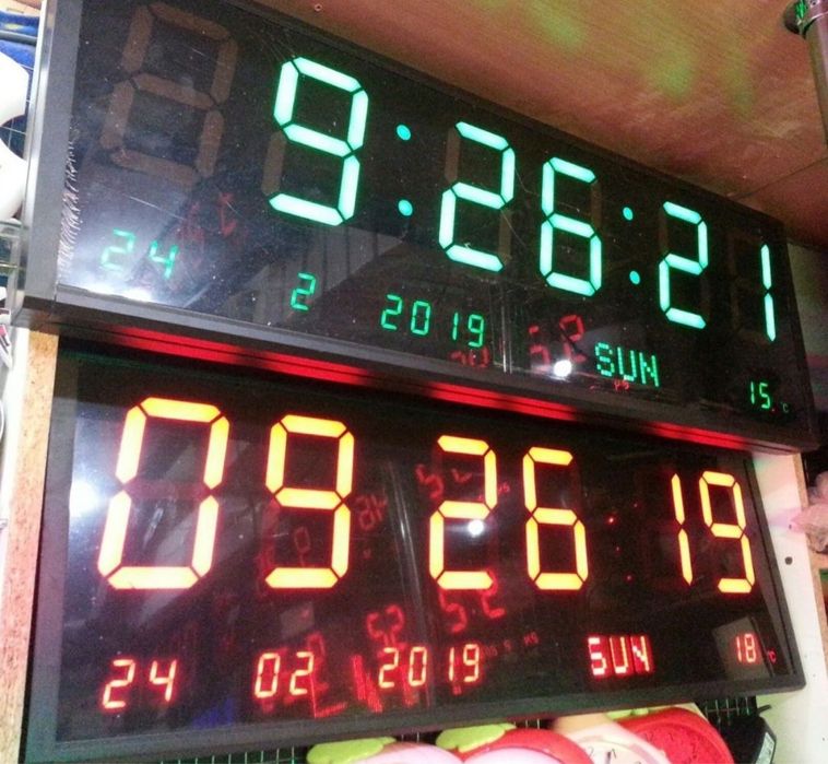 Деволга осадиган электрон LED соат оптом нархида! Доставка бор.