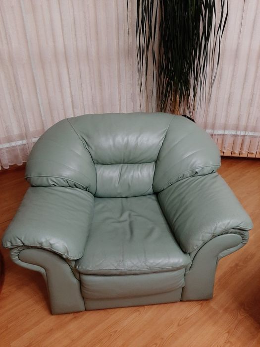 Холна гарнитура-естествена кожа