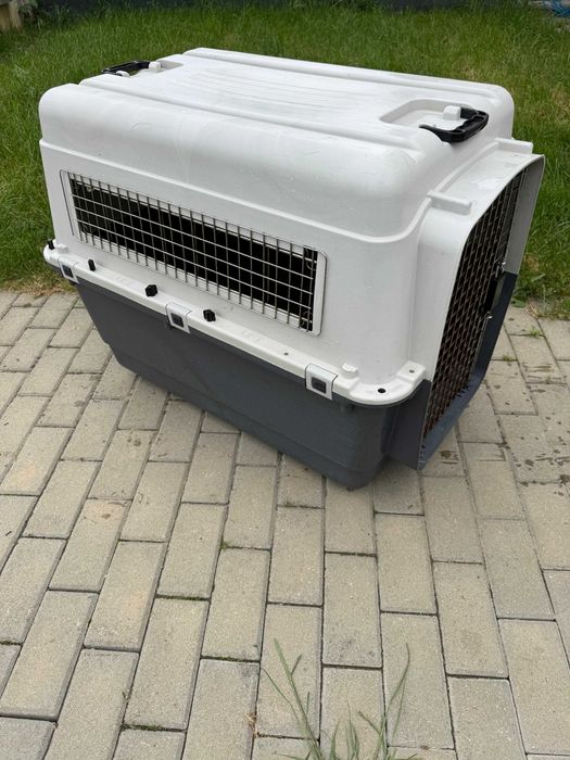 Titlu: Cușcă transport câini XL rigidă, 90x60x68 cm, talie mare