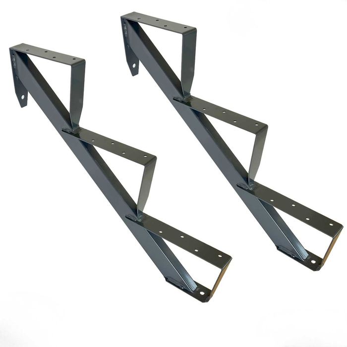 Метални носачи за стълби комплект (2 бр.) 2–6 стъпала | Стандарт и Премиум