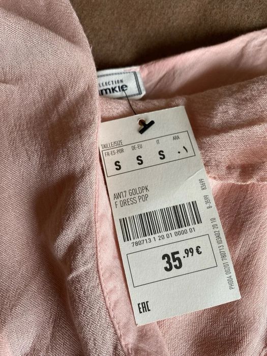 Rochie lunga roz volane /Rochie deosebita/ocazie/nunta cununie Pimkie