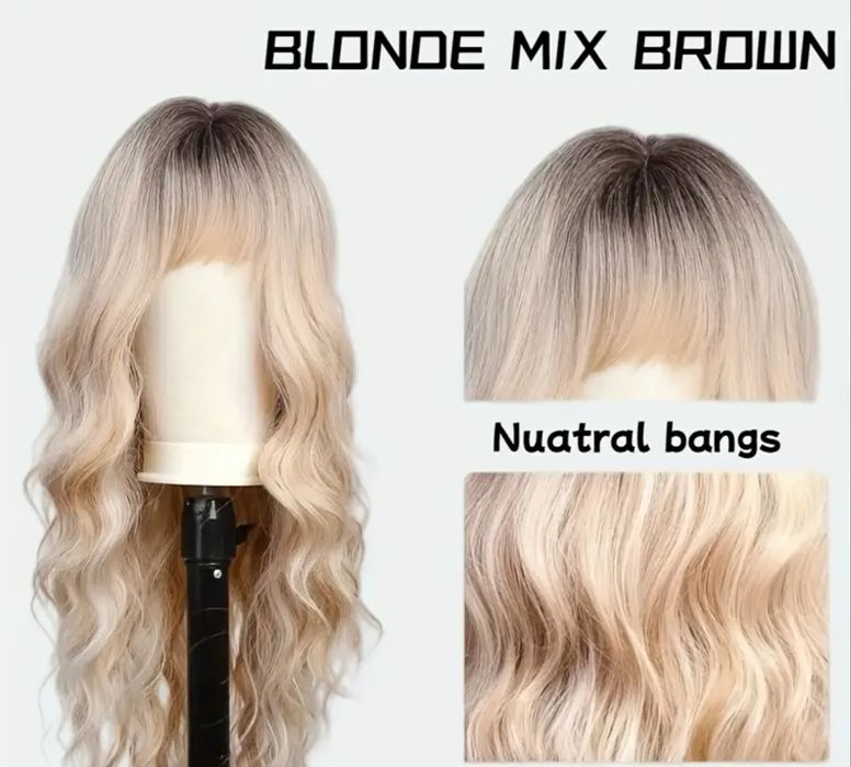 Парик качество Топ! Цвет Блонд микс Браун .
