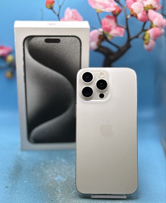 Apple iPhone 15 Pro Max, 256GB, 5G, White Titanium