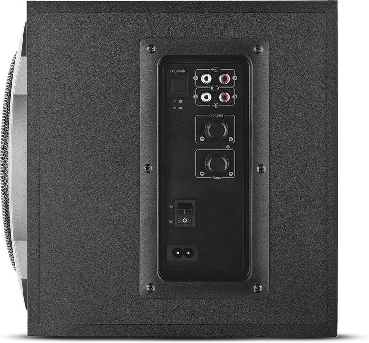 Set de difuzoare Trust Tytan 2.1 pentru PC, set de difuzoare cu subwoofer din lemn