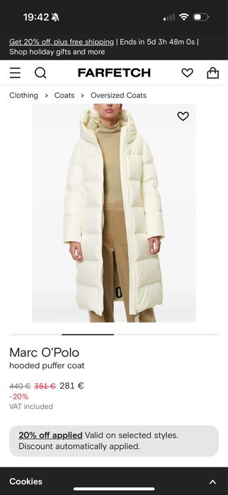 Geaca de puf  Marc O Polo dama 46 sau XL