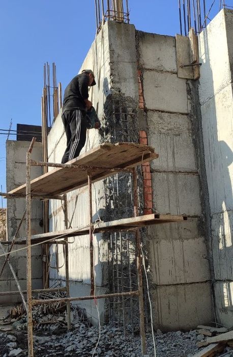 beton kesish, teshish, buzish va quyish. benzopelada o'tin kesish