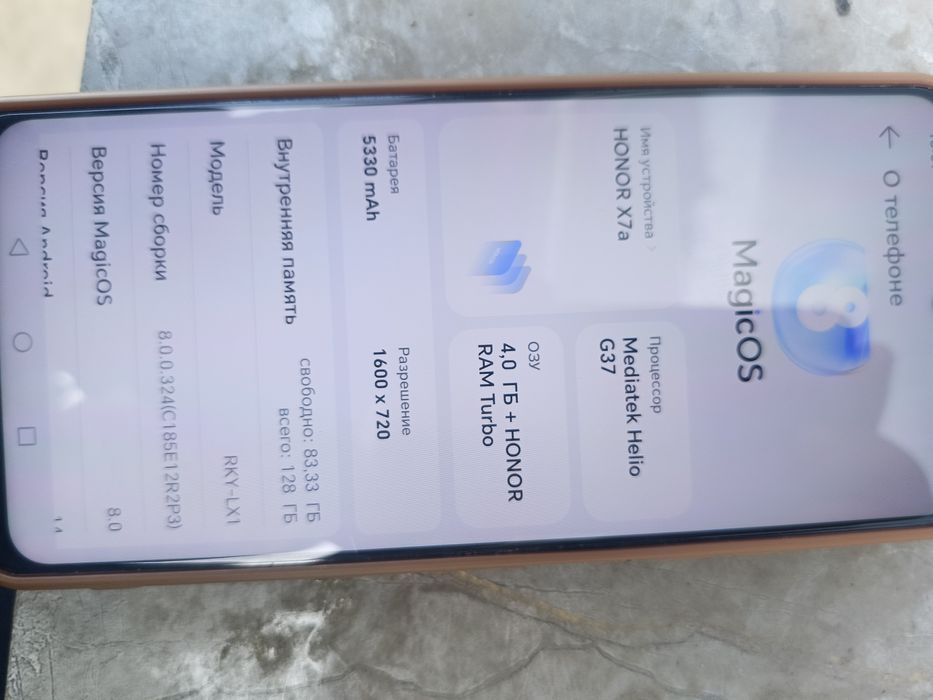 Honor x7a продам в хорошем состоянии