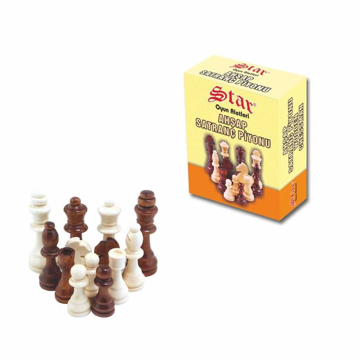 Joc 2 în 1 – Table și Șah din Lemn 49 x 25 x 7,5 cm Piese Table