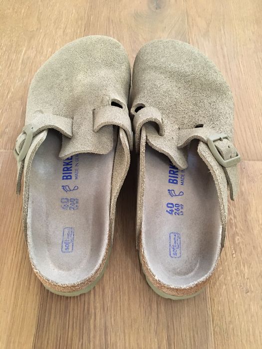 Saboti Birkenstock marimea 40 din piele naturala purtati foarte putin