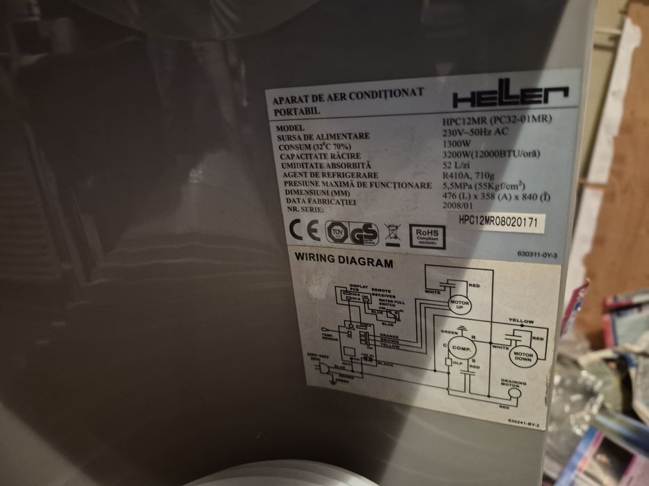 Aparat de aer condiționat portabil Heller