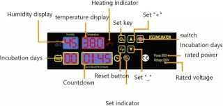Автоматичен инкубатор за 48 яйца 80W YZ8-48 за различни домашни птици